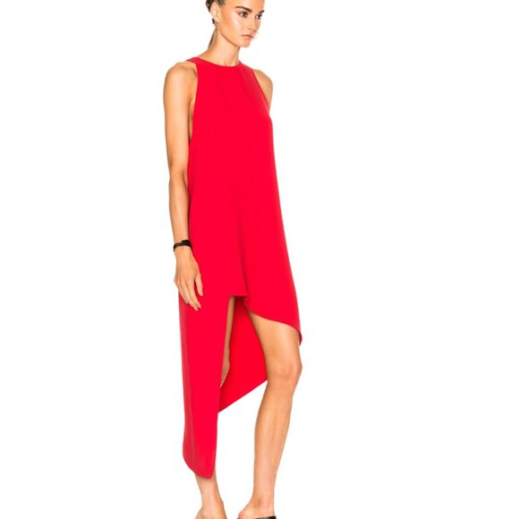 IRO Hamlin Asymmetrical Dress in Red Size 38 (US 6) - Picture 3 of 7